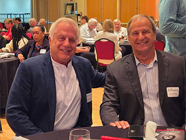 A group of alumni at an event